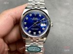 Clean Factory Rolex Datejust 3235 Blue Face Watch 36mm 
